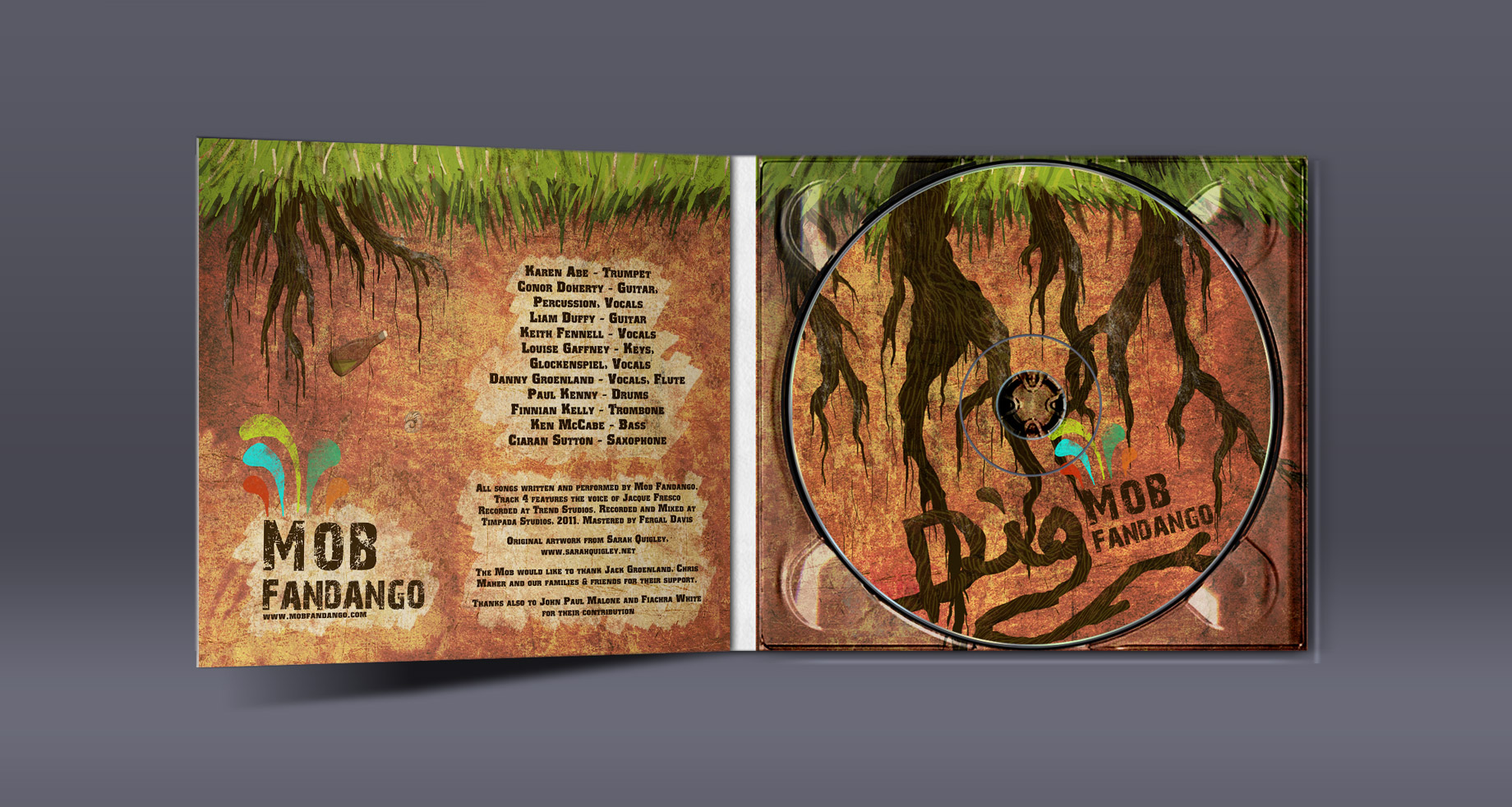 Dig EP design, interior with CD