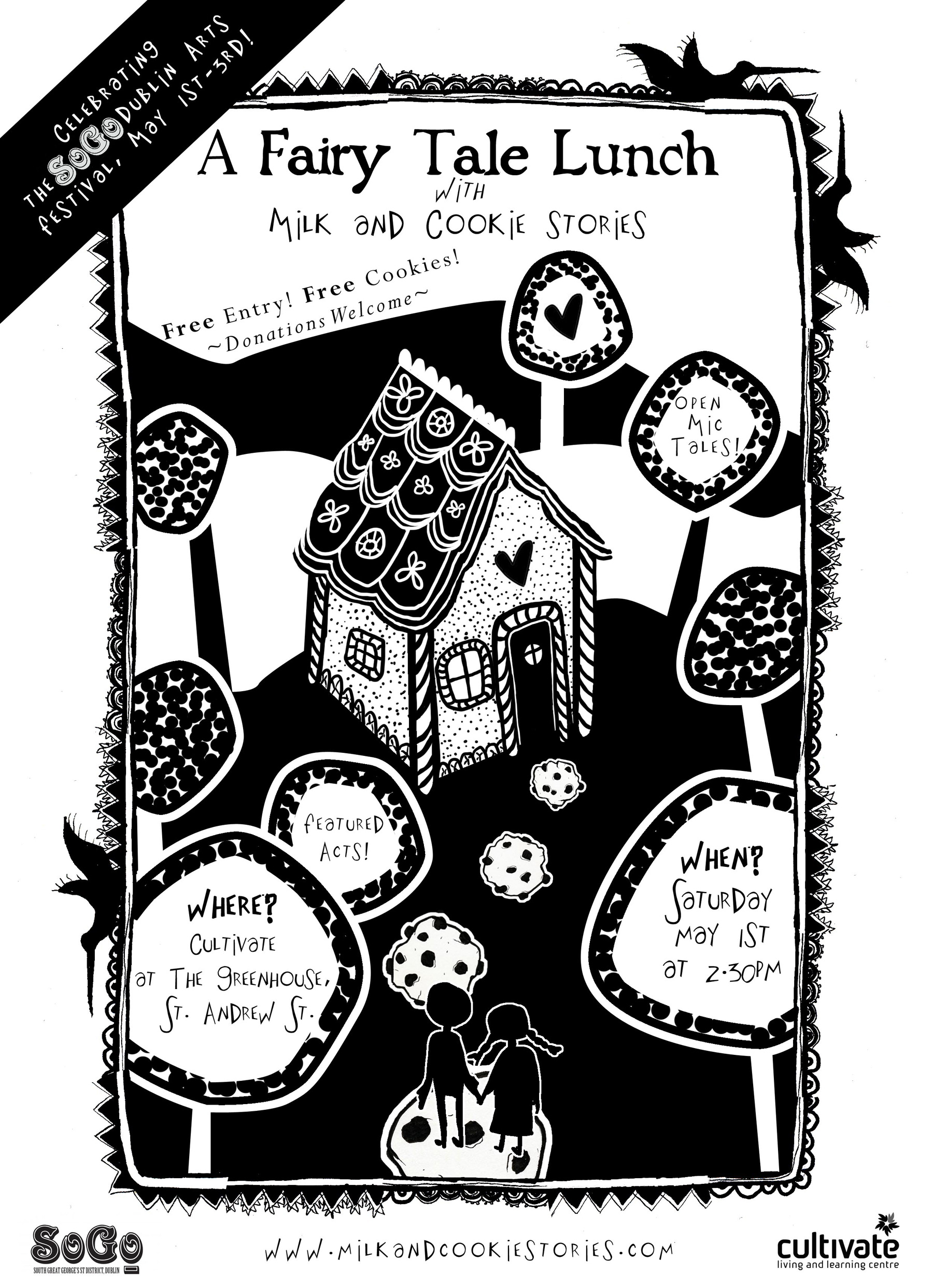 Milk and Cookie Stories flyer, back